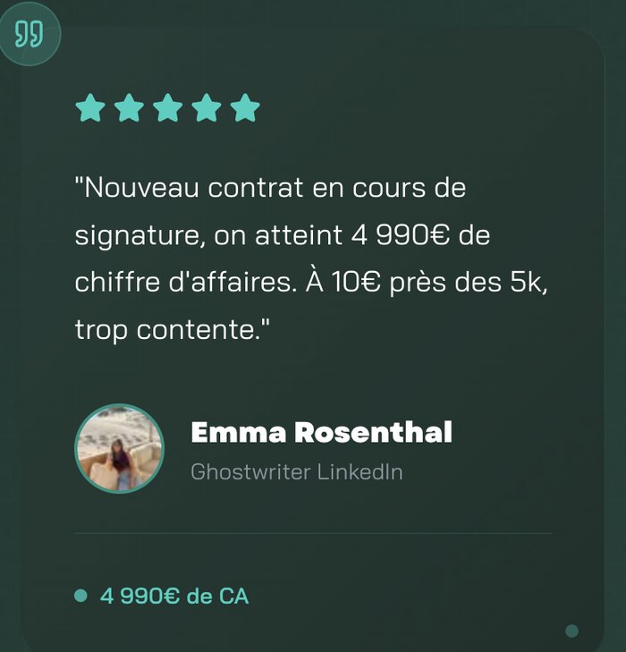 Témoignage client